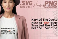 4x Bookish Quotes One More Chapter Read SVG Cut Files Cricut Product Image 3