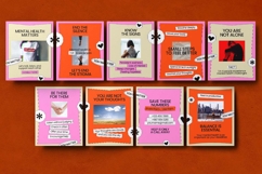 Mental Health awareness Instagram carousel &amp; Canva Template Product Image 2