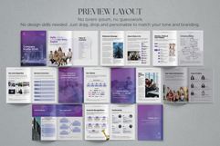 Minimalist Corporate Company Profile Canva Template Product Image 2