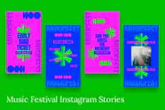 Music Festival Instagram story & Canva Template Product Image 2