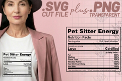 4x Funny Quotes Pet Sitter Club Energy Mode SVG Cut Files Product Image 3