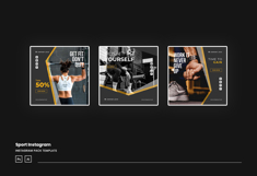 Sport Instagram Ads Post and Story Template Product Image 3