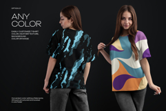 5 Mockups Woman Oversize T-Shirt. vol.02 Product Image 2
