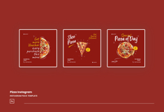 Pizza Instagram Post Template Product Image 2