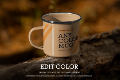 8 Enamel Metal Mug Mockups Outdoor Camping Edition Product Image 2