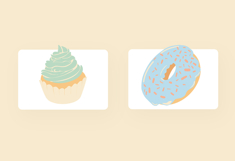Puffy Cute Dessert Illustration Set Product Image 3