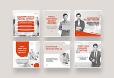 Black and White Modern Digital Marketing Agency Instagram Product Image 3