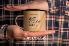 6 Outdoor Enamel Mug Mockup For Branding Presentation Product Image 2