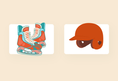 Sports Equipment Illustration Set Product Image 3