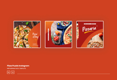 Pizza Puzzle Instagram Template Product Image 3