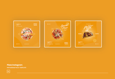 Pizza Instagram Post Template Product Image 2