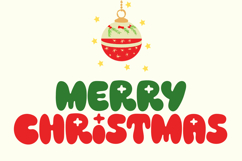 Christmas Bubbly - All Caps Bold Cute Font Product Image 2