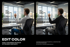 Futuristic Transparent Screen 5 Mockup. Generated AI Product Image 2