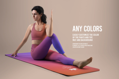 6 Mockups Leggings, Top and Mat for Yoga and Pilates. vol.01 Product Image 2