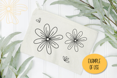 Floral Clipart Bundle PNG SVG | Cute Flowers Vector Doodles Product Image 3