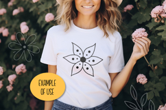 Floral Clipart Bundle PNG SVG | Cute Flowers Vector Doodles Product Image 4