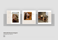 Minimalist Beauty Instagram Post &amp; Story Template Product Image 2