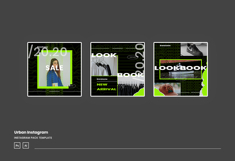 Urban Neon Instagram Post and Story Template Product Image 3