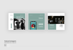 Podcast Instagram Post &amp; Story Template Product Image 2