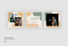 Quote Collection Instagram PSD Template Product Image 2