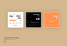Activity Planner Instagram Post and Story Template Product Image 2