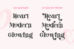 Love Signal - Cute Serif Font with Heart Accent Product Image 2