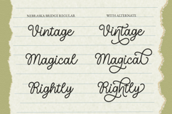 Nebraska Bridge - Monoline Cursive Font Product Image 3