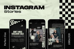 Bold Streetwear Instagram Post &amp; Story Template Product Image 2