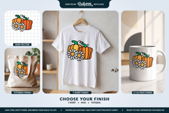 Pumpkin and Daisies SVG Product Image 2