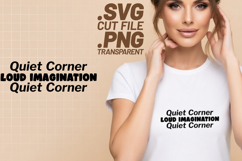 4x Bookish Quotes Quiet Corner Trusted Plot SVG Cut Files Product Image 3