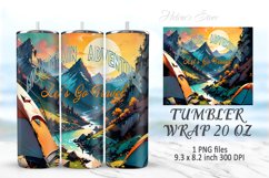 Mountains tumbler sublimation wrap 20 oz PNG Design BUNDLE Product Image 21