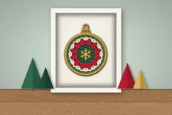 3D Layered Christmas Ornament SVG Product Image 3