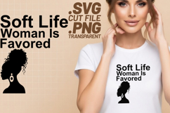 4x Motivational Quotes Loved Favored SVG Cut Files Afro Product Image 3