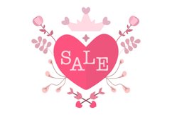 Valentine's Day Sale Editable Vector Scene Creator Product Image 2