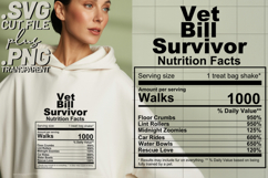4x Funny Quotes Vet Bill Club Nutrition Facts SVG Cut Files Product Image 3