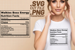 4x Funny Quotes Walkies Boss Club Nutrition Facts SVG Files Product Image 3