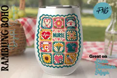Knitted Nurse Crochet Grandma Hobby Blanket Product Image 2