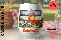 State of Colorado Rocky Mountain High Art Product Image 3