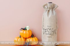 Wine Bag Mockup | Halloween mockup | wine gift bag mock| jpg Product Image 1