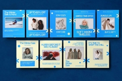 Winter Sale Instagram Carousel &amp; Canva Template Product Image 5