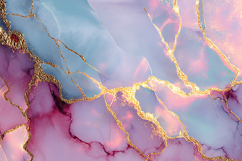Gold veins on a pastel background Product Image 1