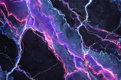 Purple and blue lightning storm on a dark background Product Image 1