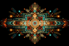 Geometric pattern with colorful shapes and designs Product Image 1