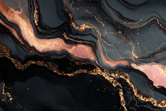 Black marble texture with gold and pink accents Product Image 1