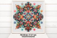 Christmas snowflakes clipart|Cute Winter flower shirt design Product Image 2
