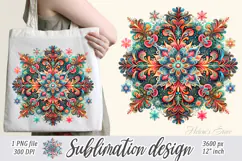 Christmas snowflakes clipart|Cute Winter flower shirt design Product Image 1