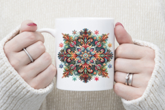Christmas snowflakes clipart|Cute Winter flower shirt design Product Image 3