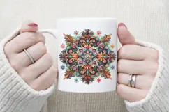 Christmas snowflakes clipart|Cute Winter flower shirt design Product Image 3