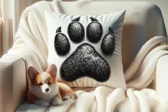 Dog paw imges |Valentines day Sublimation clipart sketch png Product Image 4