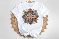 Christmas snowflakes clipart|Cute Winter flower shirt design Product Image 4